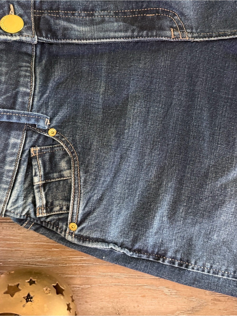 Democracy Skyrise Barrel Dark Blue Denim Jeans - Picture 8 of 12